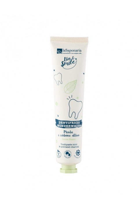Dentifricio WonderWhite Menta&Carbone - La Saponaria