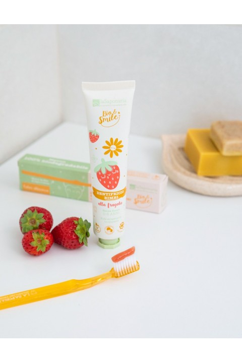 Dentifricio Lenitivo Bimbi Fragola - La Saponaria